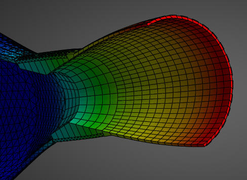 Rocket Engine Deflection Contour